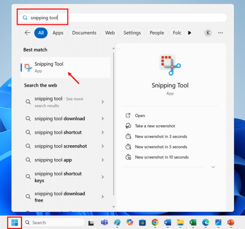Modifying Snipping Tool Save Location step 1