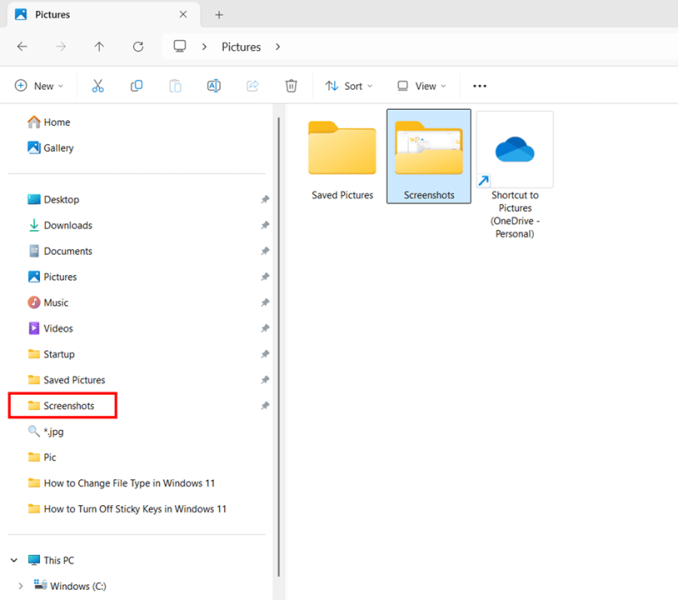 Pinning Folders to Quick Access screenshots step 4