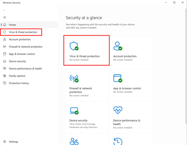 Running a Quick Scan in Windows Defender Using Windows Security App step 2