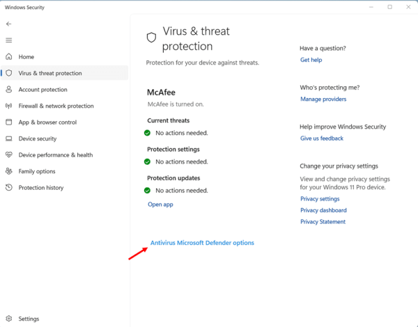 Running a Quick Scan in Windows Defender Using Windows Security App step 3
