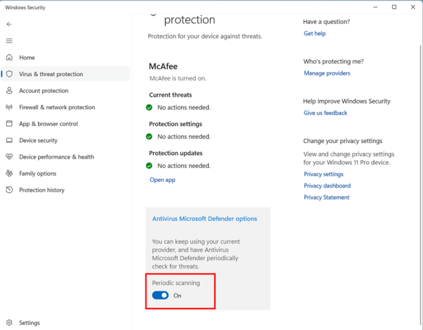 Running a Quick Scan in Windows Defender Using Windows Security App step 4