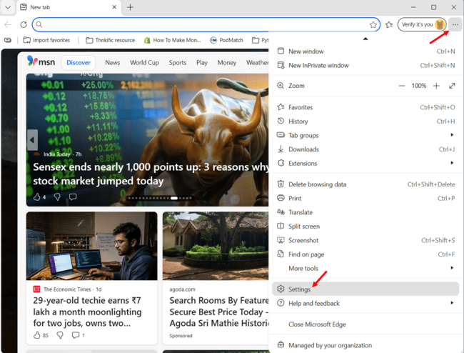 Set Tracking Prevention to Strict in Microsoft Edge step 1