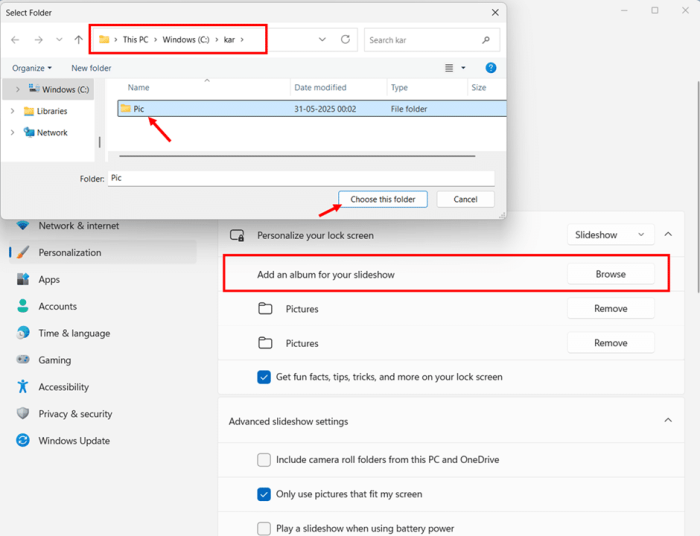 Setting Up Your Custom Slideshow step 4 and 5 Setting Up Your Custom Slideshow step 4 and 5