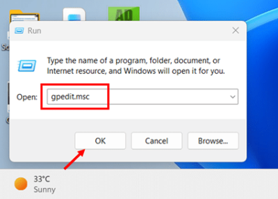 Stop Windows 11 from Sleeping Using the Group Policy step 1