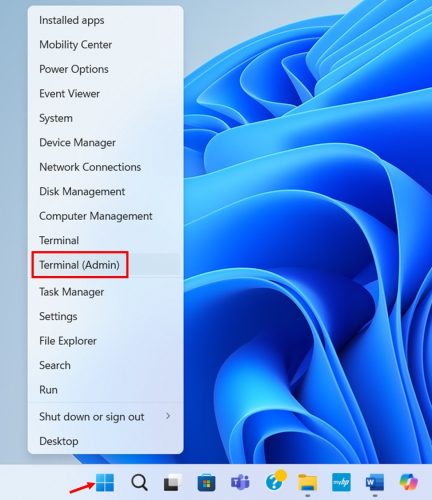 Turn Off Background Apps in Windows 11 Using Command Prompt option 1 step 1