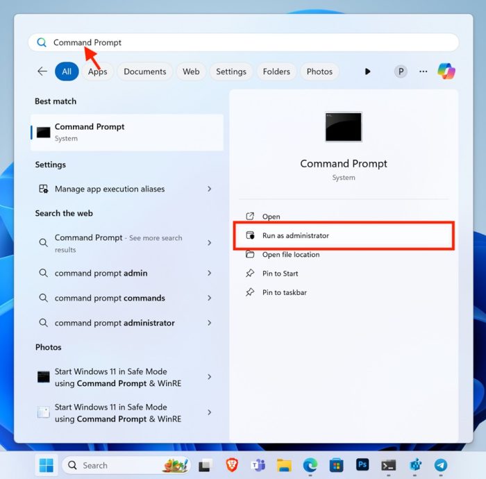 Uninstall Apps and Programs on Windows 11 with Windows Terminal or Command Prompt step 1