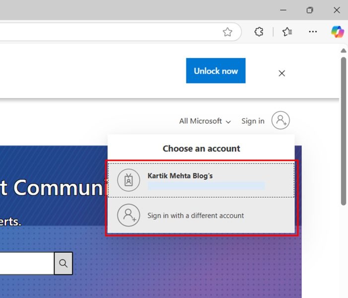 Using Microsoft Community Forums step 2